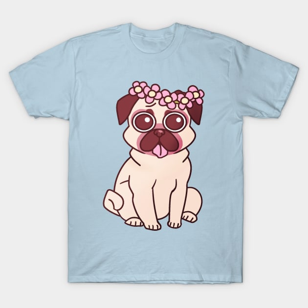 Make Pug Not War T-Shirt by nannercoco